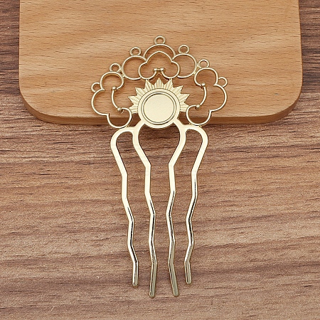 Alloy Hair Comb Findings PW-WGF914F-04-1