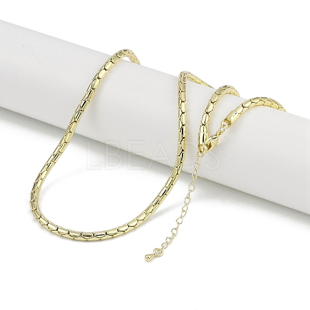 Rack Plating Brass Necklaces for Women NJEW-K382-09G-1