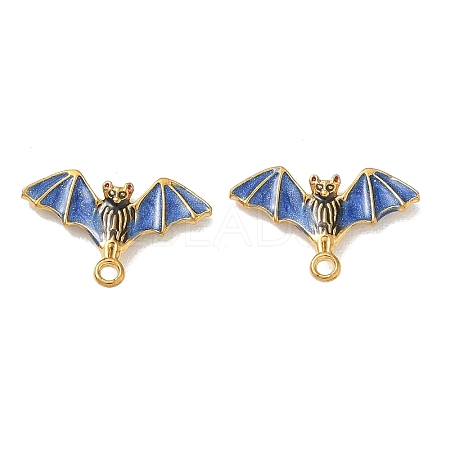 304 Stainless Steel Enamel Pendants STAS-L316-23G-09-1