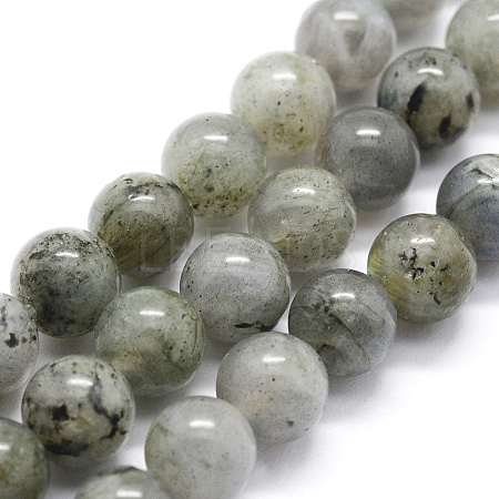 Natural Labradorite Beads Strands G-I199-15-4mm-1