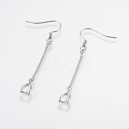 Brass Earring Hooks KK-I618-26P-RS-1