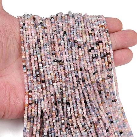 Natural Morganite Beads Strands G-L628-D04-2x2mm-1