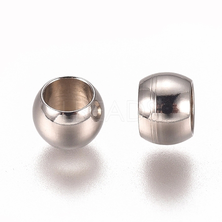201 Stainless Steel Spacer Beads STAS-I137-01E-P-1
