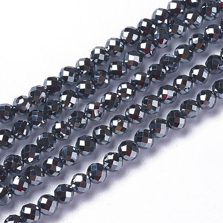 Terahertz Stone Beads Strands G-F596-37-4mm-1