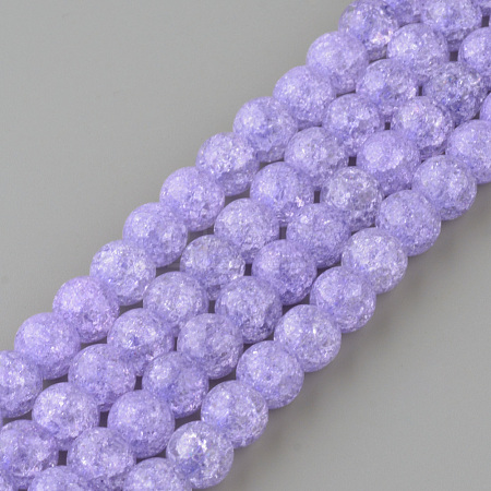 Synthetic Crackle Quartz Beads Strands X-GLAA-S134-10mm-15-1