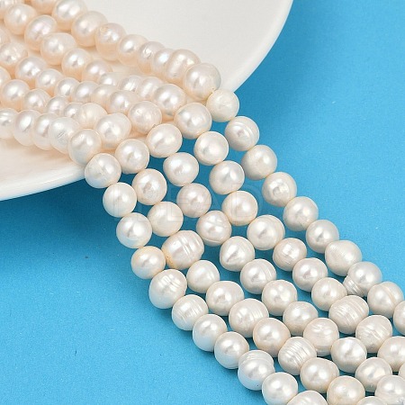 Natural Cultured Freshwater Pearl Beads Strands PEAR-I007-07J-06A-1