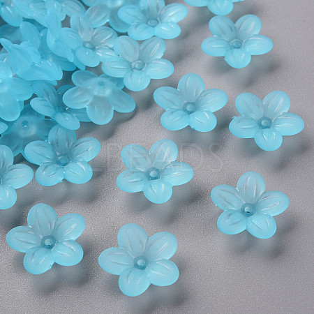 Frosted Acrylic Bead Caps MACR-S371-08A-755-1