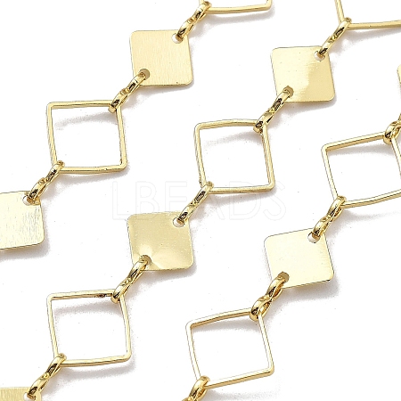 Brass Rhombus Link Chains CHC-G024-08G-1