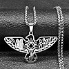 201 Stainless Steel Pendant Necklaces NJEW-C066-18P-1