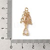 Brass and Glass Pendants KK-C062-03G-3