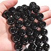 Natural Black Tourmaline Bead Strands G-H1603-16mm-4