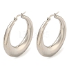 Tarnish Resistant 202 Stainless Steel Hoop Earrings EJEW-H003-41P-1