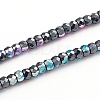 Electroplated Non-magnetic Synthetic Hematite Beads Strands G-L562-12C-1