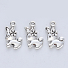 Tibetan Style Alloy Pendants X-TIBE-R316-081AS-RS-1