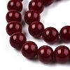 Opaque Solid Color Glass Beads Strands X-GLAA-T032-P10mm-05-3