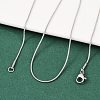 Tarnish Resistant 304 Stainless Steel Snake Chain Necklaces NJEW-F196-14P-3