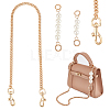 3Pcs 3 Style ABS Plastic Imitation Pearl & Iron Curb Chain Bag Handles DIY-WR0002-70B-1