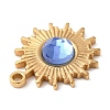 Real 18K Gold Plated 304 Stainless Steel Pendants X-STAS-A084-21G-05-3