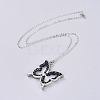 Glass Dangle Earring & Pendant Necklace Jewelry Sets SJEW-JS01076-01-2