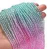 Transparent Painted Glass Beads Strands DGLA-A034-T4mm-A10-2