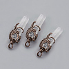 Natural Quartz Crystal Pointed Pendants G-O164-02F-1