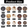 110Pcs 15 Styles Resin Button BUTT-CY0001-41-2