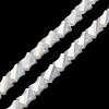 Electroplated Glass Beads Strands GLAA-G092-A-03-2