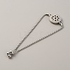 Alloy Interchangeable Snap Link Slider Bracelet Settings with Box Chains BJEW-WH0014-005F-2