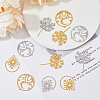 12Pcs 6 Style 201 Stainless Steel Pendants STAS-DC0014-35-4