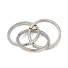 201 Stainless Steel Trinity Interlocking Ring Finger Rings FS-WG6776A-05-3
