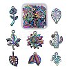 32Pcs 8 Style Alloy Pendants FIND-LS0001-19MC-1