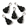 Natural Obsidian Pendants G-B127-03P-17-2