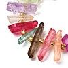 Natural Quartz Crystal Beads Strands G-F800-C15-3