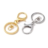 12Pcs 2 Colors Iron Alloy Lobster Claw Clasp Keychain KEYC-FS0001-01-4