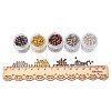 5 Box Iron Round Spacer Beads IFIN-X0001-03-B-WH-2
