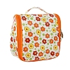 Flower Pattern Polyester Waterpoof Makeup Storage Bag PW-WG0C175-02-1