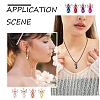 Angel Acrylic Imitation Pearl Pendants PALLOY-TAC0047-7