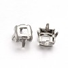 Square Brass Sew on Prong Settings X-KK-N0084-A07-8x8-1
