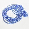 Electroplate Glass Beads Strands X-EGLA-D018-8x8mm-61-2