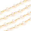 3.28 Feet Brass Handmade Beaded Chain X-CHC-I031-05A-2