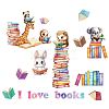 Translucent PVC Self Adhesive Wall Stickers STIC-WH0015-334-4