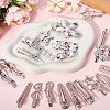 Zinc Alloy & Iron Alligator Hair Clips PHAR-SP0001-04A-7