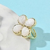 Natural Gemstone Faceted Adjustable Finger Rings for Women RJEW-A092-01G-5