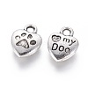 Tibetan Style Alloy Charm Enamel Settings TIBEP-23882-AS-FF-1