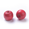 Dyed Natural Wood Beads WOOD-Q006-12mm-01-LF-2