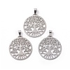 Non-Tarnish 201 Stainless Steel Pendants STAS-T046-JN269-1-2