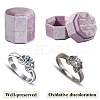 Velvet Cover Plastic Couple Ring Box VBOX-WH20003-001J-5