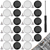 40Sets 2 Colors Alloy Enamel Buttons BUTT-GF0004-28-1