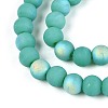 Frosted Opaque Glass Beads Strands GLAA-T032-P6mm-MBB12A-3