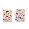 Cotton Gift Packing Pouches Drawstring Bags ABAG-B001-01A-01-2